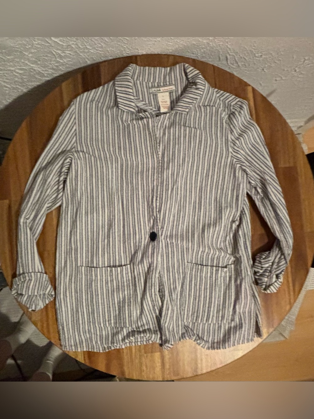 Boutique 1861 x Flying Tomato - Linen & Cotton blazer m, stripped, LARGE